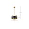 Nuvo Altos 3-Light Small Pendant Matte Black and Natural Brass 60/7842 - alternate 3